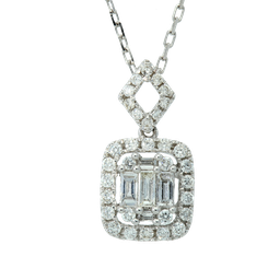 [NGD389141 Gold & Diamond] NGD389141,Necklace Gold 18K,1.7g,Dia 0.27ct,SI,GF