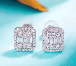 [EDG473142 Gold & Diamond] EGD473142,Earrings Gold 18K,1.5g,Dia 0.4ct,SI,GF