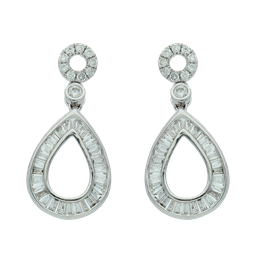 [EDG404149 Gold & Diamond] EGD404149,Earrings Gold  18K,1.7g,Dia 0.45ct,SI,GF