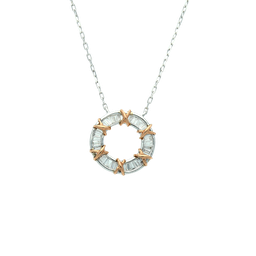 [NGD376148 Gold & Diamond] NGD37148,Necklace, Gold 18K, 2.4gr,DIA 0.25 ct,SI ,GF