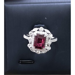 [RGD2029140 Gold & Diamond] RGD2029140.Ring,Gold18K,4,1g,Dia 0.793ct.Ruby 0.96ct,SI ,GF