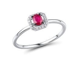 [RGD165144 Gold & Diamond DIVY19] RGD165144 Ring 14K,1.44g,Dia,0.044ct,I,I,J,20 pcs,Ruby,0.201ct,1 pcs