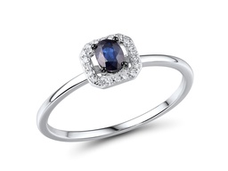 [RGD159145 Gold & Diamond DIVY19] RGD159145 Ring 14K,1.44g,Dia,0.044ct,I,I,J,20 pcs,Blue Sapphire ,0.241ct,1 pcs
