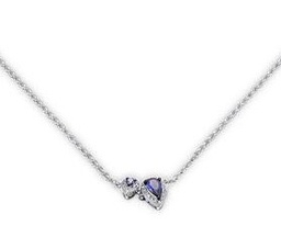 [NGD229158 Gold & Diamond DIVY19] NGD229158 Necklace 18K,1.7g,Dia,0.061ct,I,I,J,28 pcs,Blue Sapphire ,0.308ct,2 pcs