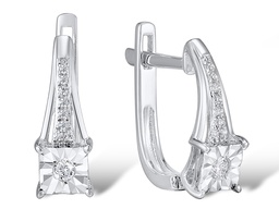 [EDG208177 Gold & Diamond DIVY19] EGD208177, Earrings14K,2g,Dia,0.080ct,SI1,J,18pcs