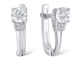 [EDG176178 Gold & Diamond DIVY19] EGD176178 Earrings 14K,1.7g,Dia,0.062ct,SI1,J,10 pcs