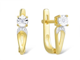 [EDG163182 Gold & Diamond DIVY19] EGD163182 Earrings 14K,1.9g,Dia,0.011ct,I,I,J,2pcs