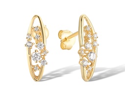 [EDG338183 Gold & Diamond DIVY19] EGD338183 Earrings 14K,1.9g,Dia,0.255ct,I,I,J,18 pcs,,,,,,