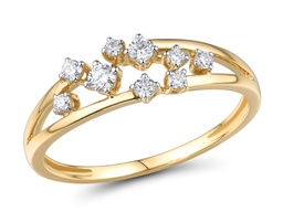 [RGD240162 Gold & Diamond DIVY19] RGD240162 Ring 14K,1.5g,Dia,0.203ct,I,I,J,9pcs