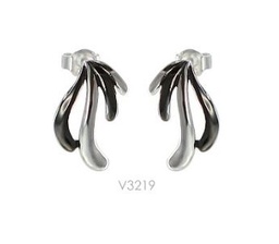 [V3219 Everyday Essential] V3219, Earrings Silver. 925,  IPG Planted 