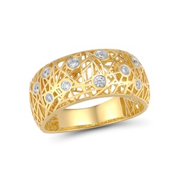[RGD331173 Gold & Diamond DIVY19] RGD331173 Ring 14K,3.1g,Dia,0.161ct,I,I,J,10 pcs