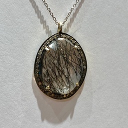 [M3752 Limited Edition] M3752 Necklace Silver 925,Diamonds, Rutile