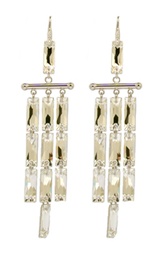 [V3034 Shining Crystals] V3034 Earring Silver SW Crystal 