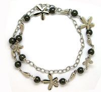 [N2878 Stainless Steel] N2878, Necklaces S.Steel flower 