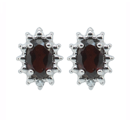 [V4848 Gemstones] V4848, Sterling Silver 925,  Garnet