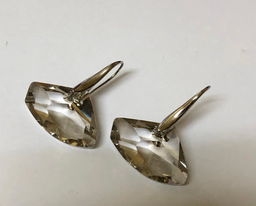 [V2704 Shining Crystals] V2705,Earrings,Silver,Crystal