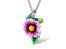 [N5492 Art Nouveau] Necklace Silver 925,Enamel