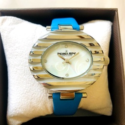 [PE269SB Watches] PE269SB, Watches S. Steel Quartz,  Steel case blue leather strap 