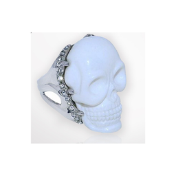 [U3185 Men's Collection] U3185, Ring S. Steel 316L,  Resin & White Crystal