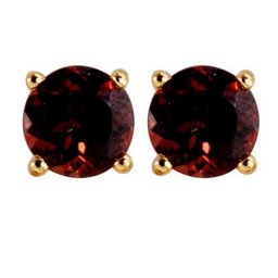[V4744 Studs Gemstone XL] V4744, Earrings Silver 925, Garnet