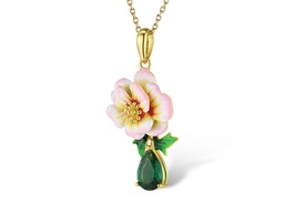 [N5484 Art Nouveau] Necklace Silver 925,Enamel
