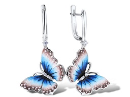 [V5527 Art Nouveau New Arrive 2023] Earrings Silver 925,Enamel