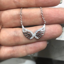 [N5721 ] Necklace Silver 925,Zircon