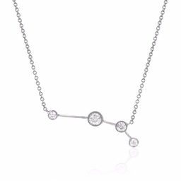 [N5578ARIES Constellation] Necklace Silver 925,Zircon,Aries