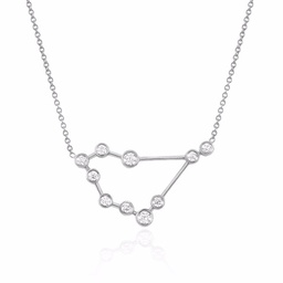 [N5570CAPRICORN Constellation] Necklace Silver 925,Zircon,Capricorn