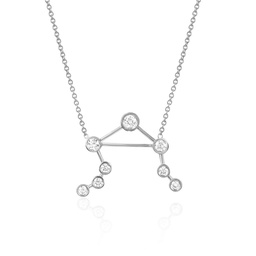 [N5574LIBRA Constellation] Necklace Silver 925,Zircon,LIBRA