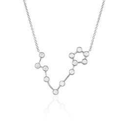 [N5580PIECES Constellation] Necklace Silver 925,Zircon,Pieces