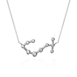 [N5575SCORPION Constellation] Necklace Silver 925,Zircon,Scorpio