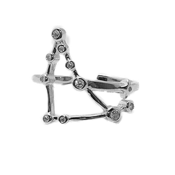 [U4025 CAPRICORN Constellation] U4025CAPRICORN, Ring Silver 925, Zircon , Capricorn