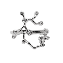 [U4028 SAGITTARIUS Constellation] Ring Silver 925,Zircon,Sagittarius