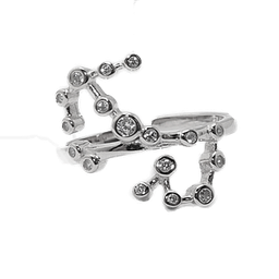 [U4030 SCORPION Constellation] U4030SCORPION, Ring Silver 925, Zircon , Scorpio
