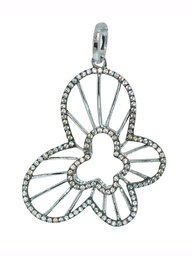 [M3046 Classics] M3046, Pendant Silver. 925 White Zircone,  PIB Planted