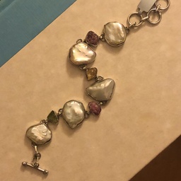 [B5695 Limited Edition] B5695.Silver 925,Baroque Pearls, Turmaline
