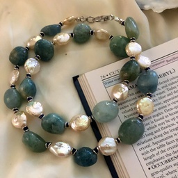 [N5695 Fantasy] N5695,Pearls,Aquamarine,Blue Lapis