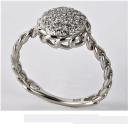 [U4112 Classics] U4112,Ring,Silver 925,Cubic Zirconia
