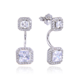[V5850,Classics EXTRA] V5850,Earrings,Silver 925,Rhodium Plated ,Cubic Zircon