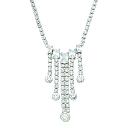 [N4080 Classics] N4080, Necklace  Silver 925 ,   Zircon Stone