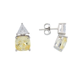 [V5557 Classics] V5557, Earrings Silver 925, Zircon Yellow color