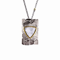 [N5388 Garden of Babylon] N5388, Necklace Silver 925,  White Drusy,  Hand Made