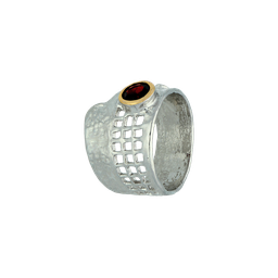 U4046, Ring Silver 925 , Garnet,  Hand Made