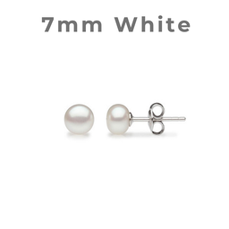 [V4862 Studs Pearl's] V4862, Earrings Silver 925,   Pearl white color 7mm