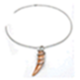 [N2306 Pearl Collection] N2306 Necklace Silver, 925,  Zircone&Beige WF Pearl