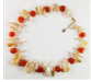 [N4725 Pearl, Fantasy] N4725, Necklace S,  Steel 316L,   Carnelian & Rutilated Quartz Gemstone,   Pearl