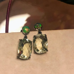 [V6005 Limited Edition] V6005, Silver 925, Australian Opal, Green Garnet