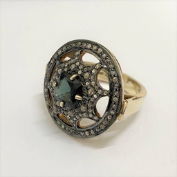 [U4721 Limited Edition] U4721,Ring Silver 925,Turmaline,Diamonds