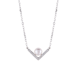 [N5277 Pearl Collection] N5277, Necklace Silver 925,   Fresh Water Pearl